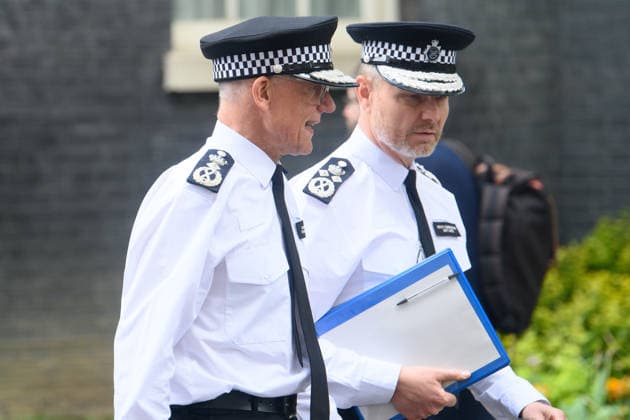 Antisemitism Meeting in Downing Street, London, UK - Tuesday 5 May 2026 Sir Mark Rowley - Metropolitan Police Chief Commissioner and Matt Jukes - Metropolitan Police Deputy Commissioner departs an Antisemitism Meeting in Downing Street, London, England, UK on Tuesday 5 May, 2026., Credit:Justin Ng Avalon UK, England, London, Downing Street Copyright: xJustinxNgx xAvalonx 1096687755