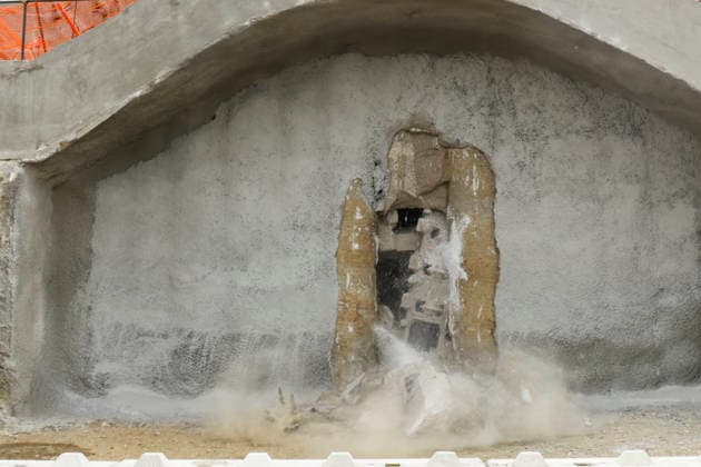 Breakthrough Achieved at Rocchetta Tunnel on Naples Bari Line The breakthrough of the final tunnel face in the Rocchetta Tunnel on the Apice Hirpinia section of the new Naples Bari high-speed and high-capacity line in Apice, Benevento on March, 5 2026. ABP16841 Copyright: xAntonioxBalascox