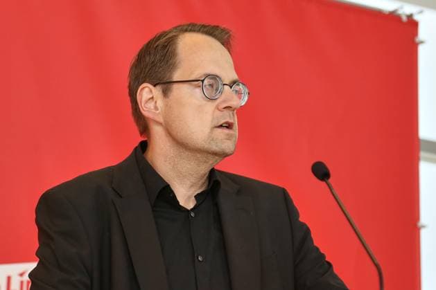 Berlin, Germany, 05 05 2026 German Bundestag Left Party parliamentary group meeting Sören Pellmann, Left Party, makes a press statement Copyright: xdtsxNachrichtenagenturx dts_117856