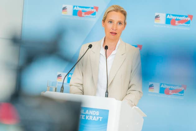 Alice Weidel EUR, Germany, Berlin, 05 05 2026 Press statement Alice Weidel Co-Chairwoman of the AfD parliamentary group in the Bundestag