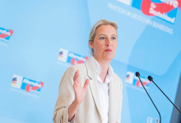 Alice Weidel EUR, Germany, Berlin, 05 05 2026 Press statement Alice Weidel Co-Chairwoman of the AfD parliamentary group in the Bundestag