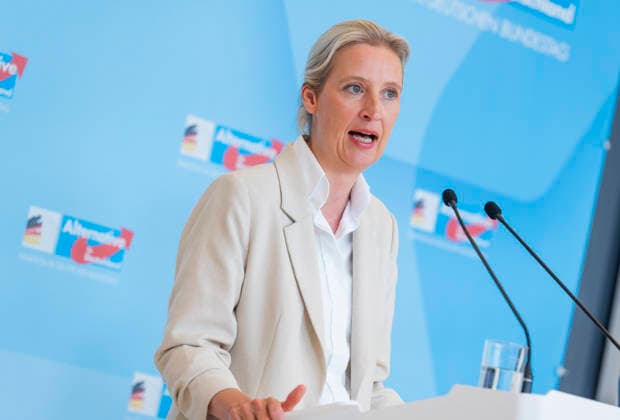 Alice Weidel EUR, Germany, Berlin, 05 05 2026 Press statement Alice Weidel Co-Chairwoman of the AfD parliamentary group in the Bundestag