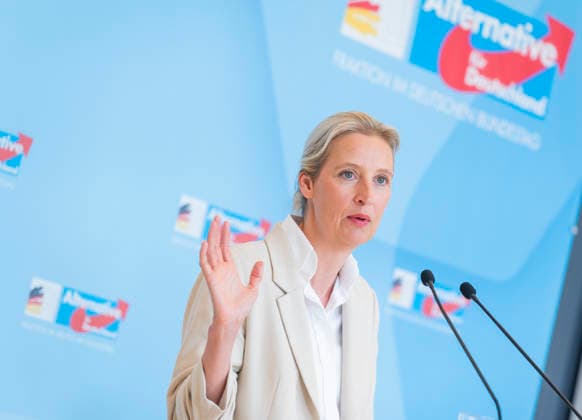 Alice Weidel EUR, Germany, Berlin, 05 05 2026 Press statement Alice Weidel Co-Chairwoman of the AfD parliamentary group in the Bundestag