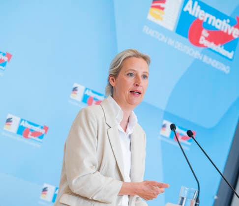 Alice Weidel EUR, Germany, Berlin, 05 05 2026 Press statement Alice Weidel Co-Chairwoman of the AfD parliamentary group in the Bundestag