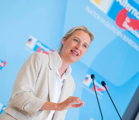 Alice Weidel EUR, Germany, Berlin, 05 05 2026 Press statement Alice Weidel Co-Chairwoman of the AfD parliamentary group in the Bundestag