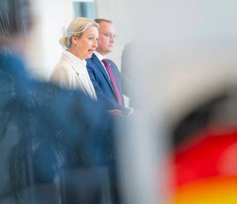 Alice Weidel EUR, Germany, Berlin, 05 05 2026 Press statement Alice Weidel Co-Chairwoman of the AfD parliamentary group in the Bundestag