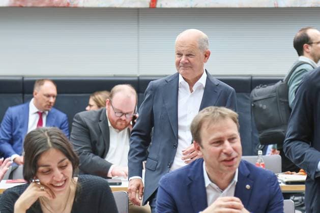 Berlin, Germany, 05 05 2026 German Bundestag SPD parliamentary group meeting Olaf Scholz, SPD Copyright: xdtsxNachrichtenagenturx dts_117741