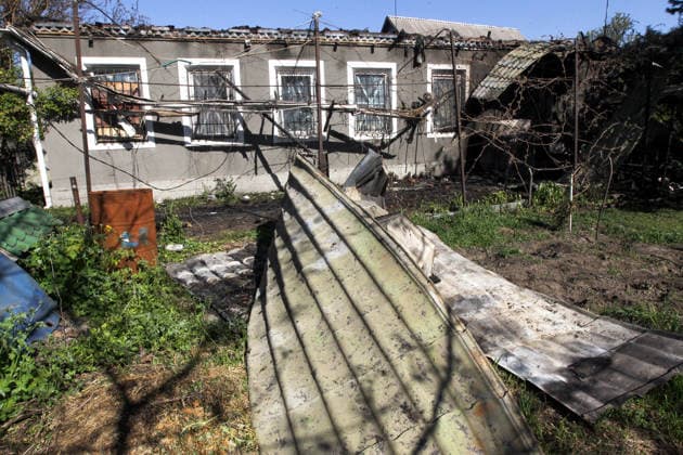 A house is affected by a Russian drone strike in Dnipro, Ukraine, May 5, 2026. As a result of the attack, one person was injured. Three private houses and a critical infrastructure facility were also damaged in the city. (Photo by Mykola Miakshykov Ukrinform) Russian drone strike hits residential area in Dnipro  Copyright: xMykolaxMiakshykovx