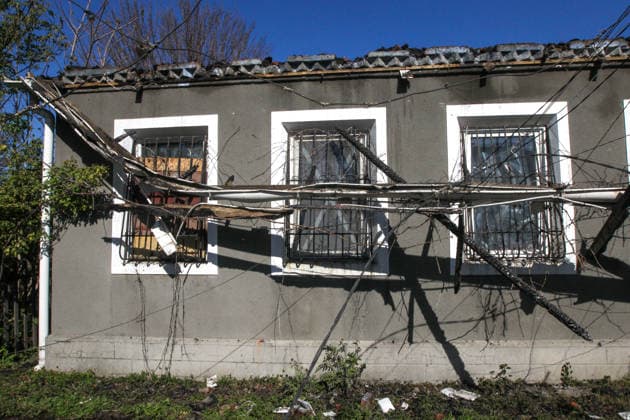 A house is affected by a Russian drone strike in Dnipro, Ukraine, May 5, 2026. As a result of the attack, one person was injured. Three private houses and a critical infrastructure facility were also damaged in the city. (Photo by Mykola Miakshykov Ukrinform) Russian drone strike hits residential area in Dnipro  Copyright: xMykolaxMiakshykovx