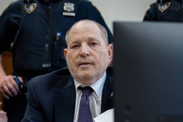 Former Hollywood film producer Harvey Weinstein appears in Manhattan Supreme Court during his re-trial on rape charges in New York City on Tuesday, May 5, 2026. Pool photo by David Dee Delgado  NYX20260505904 DAVIDxDEExDELGADO