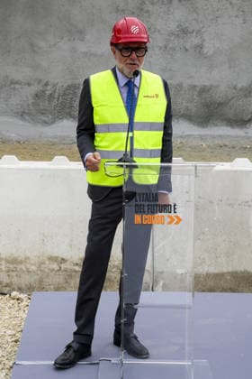 Photo IPP Antonio Balasco Gruppo Editoriale LiveMedia Benevento 05 05 2026 Trains Bari Naples High Speed line, completed the excavation of the Rocchetta Tunnel felling last tunnel d