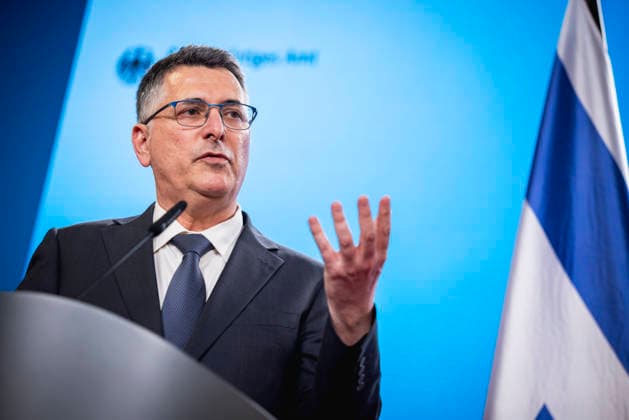 Gideon Sa ar, Foreign Minister of Israel, photographed during a press conference in Berlin, 05 05 2026 Photographed on behalf of the Federal Foreign Office Berlin Germany Copyright: xJulianexSonntag AAx