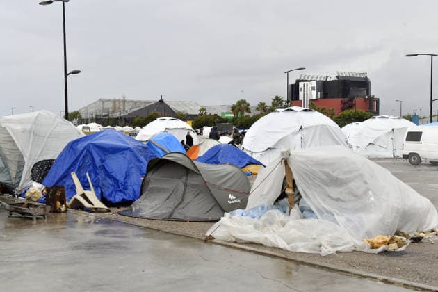 Rainfall worsens conditions for displaced families in Beirut BEIRUT, LEBANON - MAY 05: Displaced families shelter in makeshift tents as rainfall worsens living conditions in Beirut, capital of Lebanon, on May 05, 2026. Families whose homes were destroyed by Israeli attacks continue to face harsh conditions as rain floods temporary shelters and disrupts daily life. Houssam Shbaro Anadolu Beirut Lebanon. Editorial use only. Please get in touch for any other usage.  Copyright: x2026xAnadoluxHoussamxShbarox