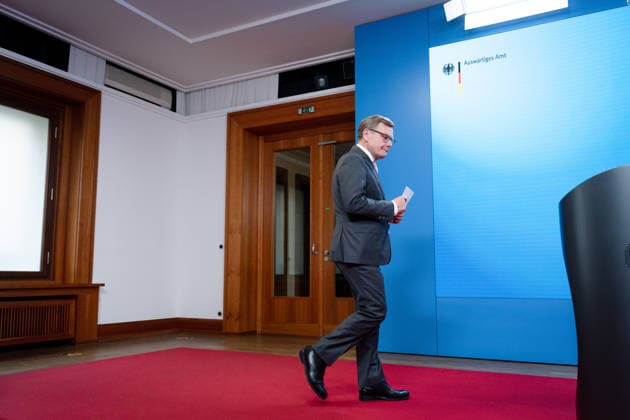 Foreign Minister Johann Wadephul Federal Foreign Office, Berlin, Press conference, Foreign Minister Johann Wadephul Berlin Berlin GER