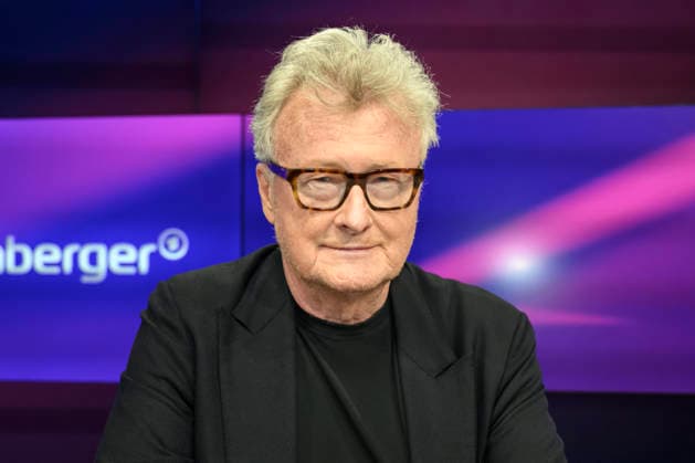 v l Hans Ulrich Jörges Columnist and journalist , GER, Berlin, Studio, guest on Maischberger, political talk show, TV, format, with presenter Sandra Maischberger, Das Erste, from Adlershof Am Studio 20, 05 May 2026, Copyright: HMBxMedia UwexKoch