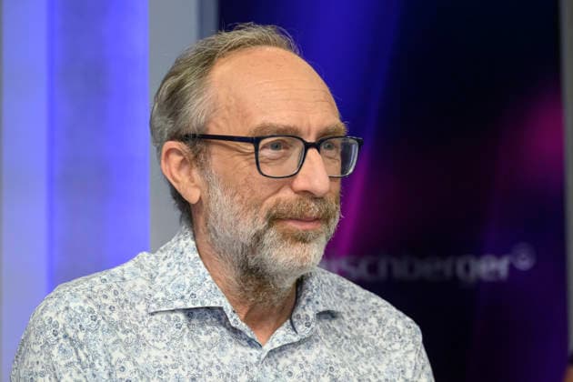 v l Jimmy Wales Wikipedia founder , GER, Berlin, Studio, guest on Maischberger, political talk show, TV, format, with presenter Sandra Maischberger, Das Erste, from Adlershof Am Studio 20, 05 May 2026, Copyright: HMBxMedia UwexKoch