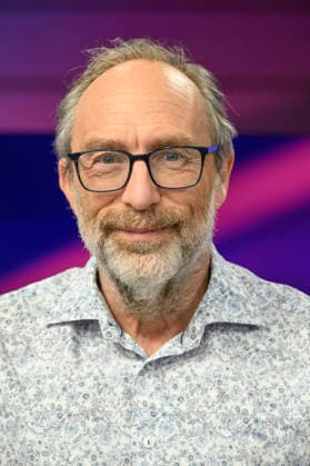 v l Jimmy Wales Wikipedia founder , GER, Berlin, Studio, guest on Maischberger, political talk show, TV, format, with presenter Sandra Maischberger, Das Erste, from Adlershof Am Studio 20, 05 May 2026, Copyright: HMBxMedia UwexKoch