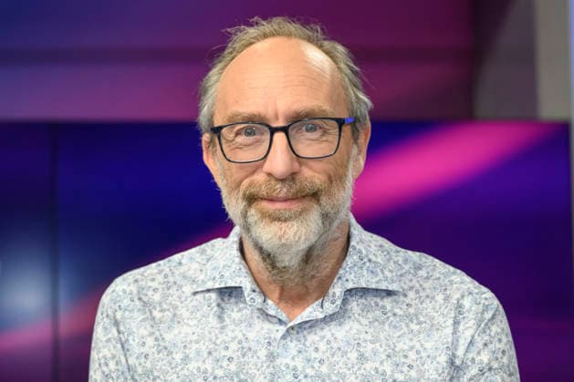 v l Jimmy Wales Wikipedia founder , GER, Berlin, Studio, guest on Maischberger, political talk show, TV, format, with presenter Sandra Maischberger, Das Erste, from Adlershof Am Studio 20, 05 May 2026, Copyright: HMBxMedia UwexKoch