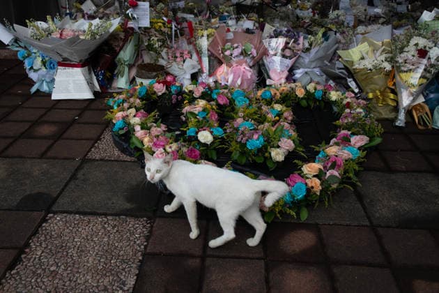 May 5, 2026, Bekasi Timur, West Java, Indonesia: East Bekasi, West Java, Indonesia, Tuesday, May 5, 2026: Flowers continue to fill the site of the train accident at East Bekasi Station, which claimed the lives of 14 victimsâ€all of whom were women. Expressions of condolence written on small slips of paper are visible throughout the station. Commuter line passengers passing through the station pause to look, offer prayers, or lay down flowers as a sign of grief. Bekasi Timur Indonesia - ZUMAh128 20260505_zap_h128_005 Copyright: xDonalxHusnix