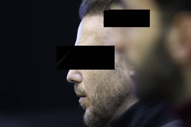 Accused Paolo Falzone and Antonino Falzone pictured during and the third day of the trial of P. and A. Falzone, at the Court of Appeal of Mons, on Wednesday 06 May 2026. The trial of the two men concerns the 2022 tragedy in Strepy-Bracquegnies, where a car plowed into a carnival parade around 5:00. Six people died at the scene, and a seventh months later in the hospital. P. Falzone is charged with seven murder and 81 attempted murder. A. Falzone with failure to render aid to a person in danger.  VIRGINIExLEFOUR 173003970