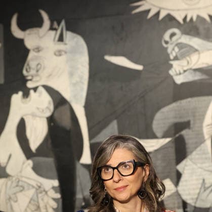 Francesca Albanese visits Guernica at the Reina Sofia Museum The United Nations Rapporteur on the situation of human rights in the Occupied Palestinian Territories, Francesca Albanese, during a visit to Guernica, at the Reina Sofia Museum, on May 6, 2026, in Madrid Spain 06 MAY 2026 Marta Ferná Espana  Copyright: xMartaxFernandezx 7502218