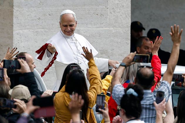May 6, 2026, Vatican City, ITALIA ROMA: Pope Leo XIV during the weekly general audience in Saint Peters Square, Vatican City, 06 May 2026. ANSA ANGELO CARCONI. Vatican City ITALIA ROMA  - ZUMAa110 20260506_zaf_a110_003 Copyright: xAngeloxCarconix