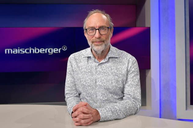 Jimmy Wales on the ARD talk show maischberger in Studio Berlin Adlershof Berlin, 05 05 2026 Foto:xM.xBehrensx xFuturexImagex maischberger0505_6518