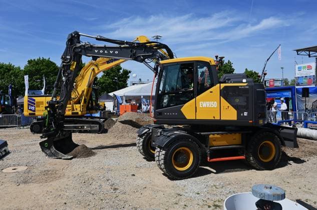 IFAT Munich 2026 is the worlds leading trade fair for water, sewage, waste and raw materials management The trade fair takes place every two years at the exhibition center in Munich Riem Photo Volvo Electric excavator EWR 150
