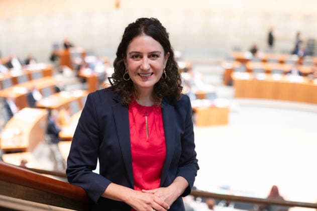 Ursula MECKLENBRAUCK was elected as the new police commissioner of the state of North Rhine-Westphalia, half figure, half body, 121 session of the state parliament of North Rhine-Westphalia, in the state parliament of North Rhine-Westphalia NRW, Duesseldorf on 06 05 2026,