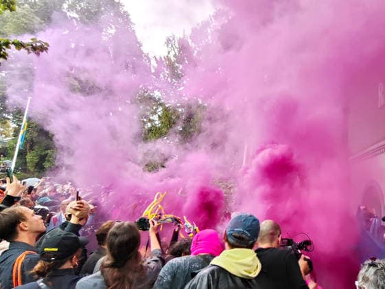 Venice Biennale - Pussy Riot protests at the Russian Pavilion  Copyright: xMatteoxChinellatox xipa-agency.netx xMatteoxChinellatox IPA_Agency_IPA74466153