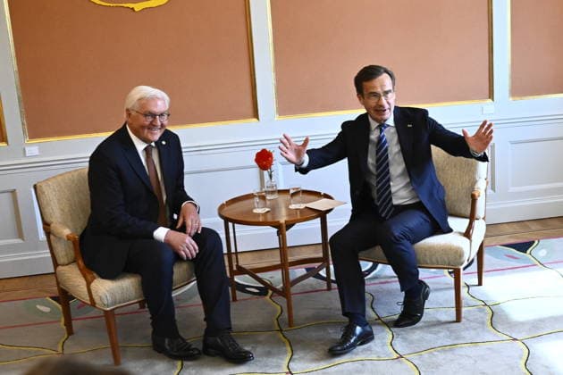 STOCKHOLM, SWEDEN 20260506 Prime Minister Ulf Kristersson M receives German Federal President Frank Walter Steinmeier for a bilateral meeting in Stockholm STOCKHOLM SWEDEN x10080x  Copyright: xFredrikxSandberg TTx STATSMINISTERN OCH TYSKLANDS PRESIDENT 3NeB0hA6w4s