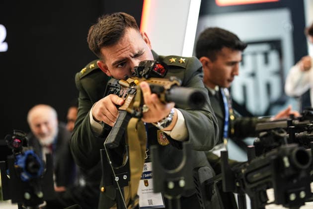 SAHA 2026 Defense Expo continues in Istanbul ISTANBUL, TURKIYE - MAY 6: Participants visit the SAHA 2026 International Defense, Aerospace, and Space Industry Fair in Istanbul, Turkiye on May 6, 2026. Hakan Akgun Anadolu Istanbul Turkey. Editorial use only. Please get in touch for any other usage.  Copyright: x2026xAnadoluxHakanxAkgunx