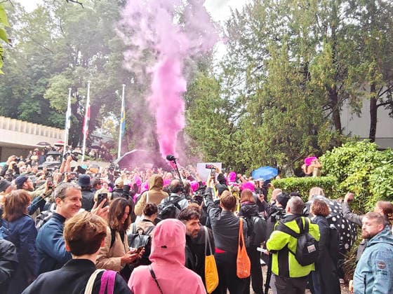 Venice Biennale - Pussy Riot protests at the Russian Pavilion  Copyright: xMatteoxChinellatox xipa-agency.netx xMatteoxChinellatox IPA_Agency_IPA74466142