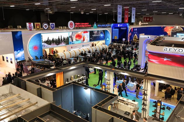 SAHA 2026 Defense Expo continues in Istanbul ISTANBUL, TURKIYE - MAY 6: The intercontinental hypersonic ballistic missile YILDIRIMHAN, developed by the Ministry of National Defense (MSB) R and D Center, draws attention from visitors during the exhibition the SAHA 2026 International Defense, Aerospace, and Space Industry Fair in Istanbul, Turkiye on May 6, 2026. Cem Tekkesinoglu Anadolu Istanbul Turkey. Editorial use only. Please get in touch for any other usage.  Copyright: x2026xAnadoluxCemxTekkesinoglux