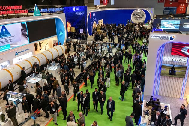 SAHA 2026 Defense Expo continues in Istanbul ISTANBUL, TURKIYE - MAY 6: The intercontinental hypersonic ballistic missile YILDIRIMHAN, developed by the Ministry of National Defense (MSB) R and D Center, draws attention from visitors during the exhibition the SAHA 2026 International Defense, Aerospace, and Space Industry Fair in Istanbul, Turkiye on May 6, 2026. Cem Tekkesinoglu Anadolu Istanbul Turkey. Editorial use only. Please get in touch for any other usage.  Copyright: x2026xAnadoluxCemxTekkesinoglux