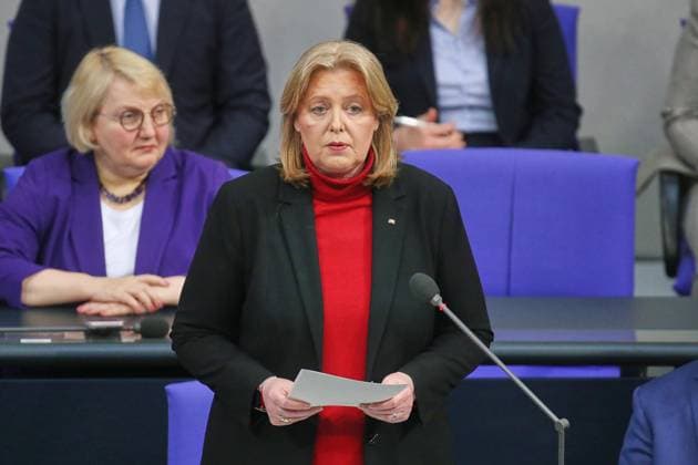 Berlin, Germany, 06 05 2026 German Bundestag 76 Bundestag session Federal Minister of Labor and Social Affairs Bärbel Bas SPD Copyright: xdtsxNachrichtenagenturx dts_117965
