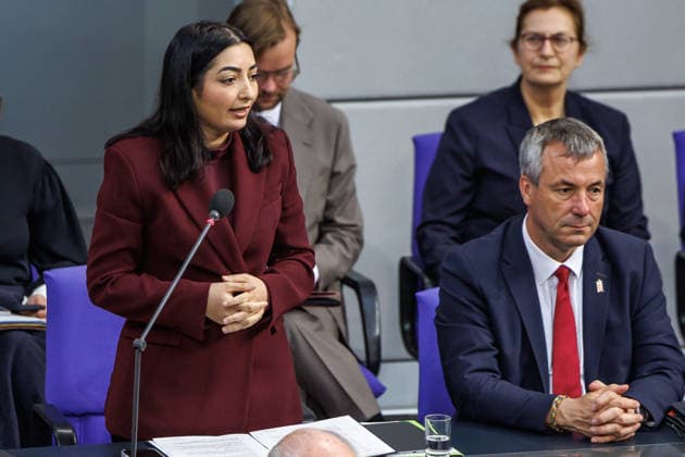 Questioning of the Federal Government in the Bundestag Reem Alabali Radovan SPD , Federal Minister for Economic Cooperation and Development, at the questioning of the Federal Government in the German Bundestag on 06 05 26 in Berlin Berlin Berlin Germany Bundestag