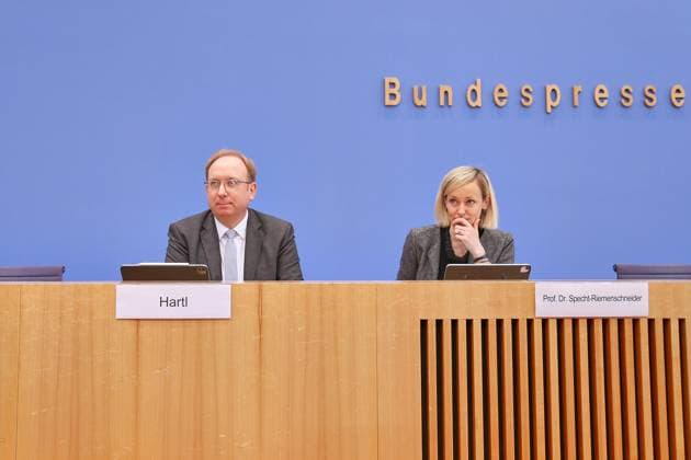 Berlin, Germany, 06 05 2026 Federal Press Conference Press Conference Data Protection and Freedom of Information 2025 Andreas Hartl, Senior Civil Servant and Deputy Federal Commissioner, and Louisa Specht Riemenschneider, Federal Commissioner for Data Protection and Freedom of Information BfDI Copyright: xdtsxNachrichtenagenturx dts_117936