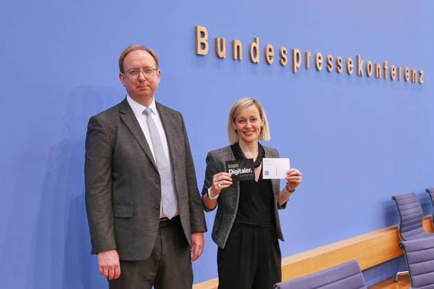 Berlin, Germany, 06 05 2026 Federal Press Conference Press Conference Data Protection and Freedom of Information 2025 Andreas Hartl, Senior Civil Servant and Deputy Federal Commissioner, and Louisa Specht Riemenschneider, Federal Commissioner for Data Protection and Freedom of Information BfDI Copyright: xdtsxNachrichtenagenturx dts_117943