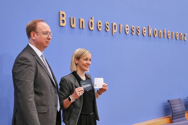 Berlin, Germany, 06 05 2026 Federal Press Conference Press Conference Data Protection and Freedom of Information 2025 Andreas Hartl, Senior Civil Servant and Deputy Federal Commissioner, and Louisa Specht Riemenschneider, Federal Commissioner for Data Protection and Freedom of Information BfDI Copyright: xdtsxNachrichtenagenturx dts_117947