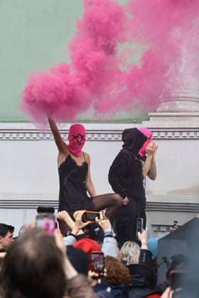 Pussy Riot and Femen sit-in at the Russian Pavilion at the 2026 Venice Biennale  Copyright: xMatteoxChinellatox xipa-agency.netx xipa-agency.netx xMatteoxChinellatox IPA_Agency_IPA74470223
