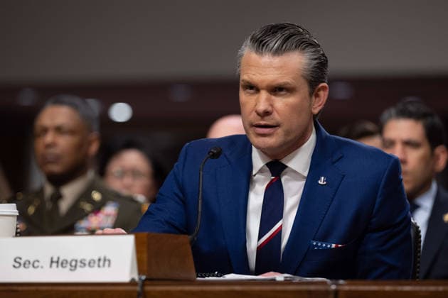 May 6, 2026, Washington, Dc, United States of America: U.S. Secretary of Defense Pete Hegseth, listens to a question during testimony before the Senate Armed Services Committee on Capitol Hill, April 30, 2026 in Washington, D.C. During a combative hearing Hegseth was grilled on the Iran War, civilian deaths, Christian Nationalism and race issues. Washington United States of America - ZUMAp138 20260506_zaa_p138_029 Copyright: xPo1xEricxBrann Dodx