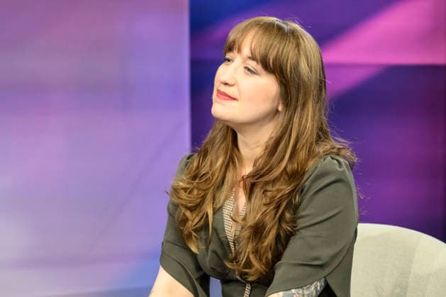 v l Heidi Reichinnek, Die Linke Fraktionsvorsitzende , GER, Berlin, Studio, zu Gast bei Maischberger, politische Talkshow, TV, Format, mit Moderator Sandra Maischberger, Das Erste, aus Adlershof Am Studio 20, 06 Mai 2026, Copyright: HMBxMedia UwexKoch