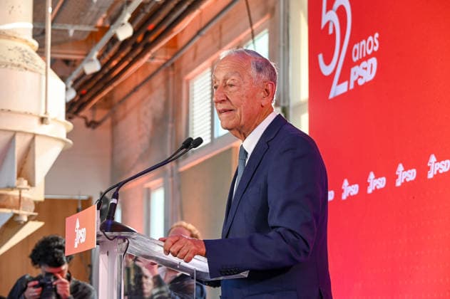 May 6, 2026, Lisbon, Lisbon, Portugal: Former Portuguese President MARCELO REBELO DE SOUSA delivers a speech during the ceremony marking the 52nd anniversary of the Social Democratic Party PSD in Lisbon. Lisbon Portugal - ZUMAr238 20260506_zip_r238_007 Copyright: xRicardoxRochax