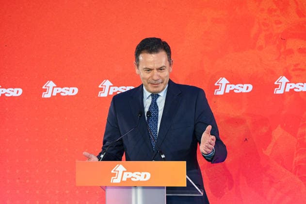 May 6, 2026, Lisbon, Lisbon, Portugal: PSD President and Prime Minister LUoÂS MONTENEGRO delivers a speech during the ceremony marking the 52nd anniversary of the Social Democratic Party PSD in Lisbon. Lisbon Portugal - ZUMAr238 20260506_zip_r238_014 Copyright: xRicardoxRochax