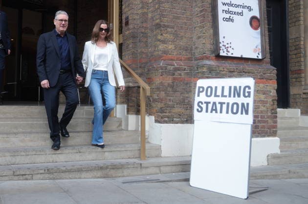 . 07 05 2026. London, United Kingdom. Keir Starmer Voting. Keir Starmer Voting in the local elections, Westminster  xMartynxWheatleyx xi-Imagesx IIM-26752-0008