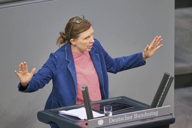 Berlin, Germany, 07 05 2026 German Bundestag 77 Bundestag session Corinna Rüffer, Greens Copyright: xdtsxNachrichtenagenturx dts_118050