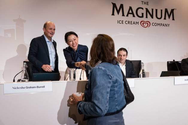 SCHIPHOL - Board of Directors of The Magnum Ice Cream Company (TMICC) prior to the commencement of the General Shareholders Meeting of The Magnum Ice Cream Company. JORIS VAN GENNIP ANP netherlands out - belgium out  Copyright: xx x557676283x originalFilename: 557676283.jpg