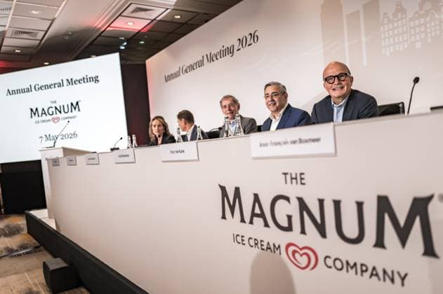 SCHIPHOL - Board of Directors of The Magnum Ice Cream Company (TMICC) prior to the commencement of the General Shareholders Meeting of The Magnum Ice Cream Company. JORIS VAN GENNIP ANP netherlands out - belgium out  Copyright: xx x557676595x originalFilename: 557676595.jpg