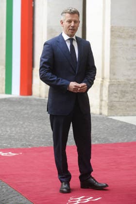Rome, Palazzo Chigi, visit by Hungary s Prime Minister-elect, Péter Magyar.  Copyright: xSTEFANOxCAROFEIx xipa-agency.netx xFOTOGRAMMAx xSTEFANOxCAROFEIx IPA_Agency_IPA74486046